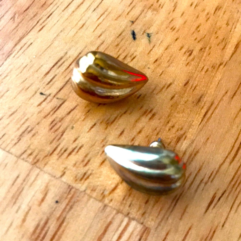 Almond Cherub Wing Stud Earrings